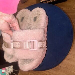 UGG Blush Fluffy Sandals